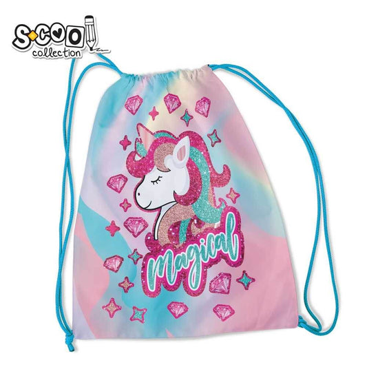 Sac sport UNICORN, 46x35.5 cm - S - COOL Atelieru' lui Mesterica | Jucarii, haine si incaltaminte pentru copii