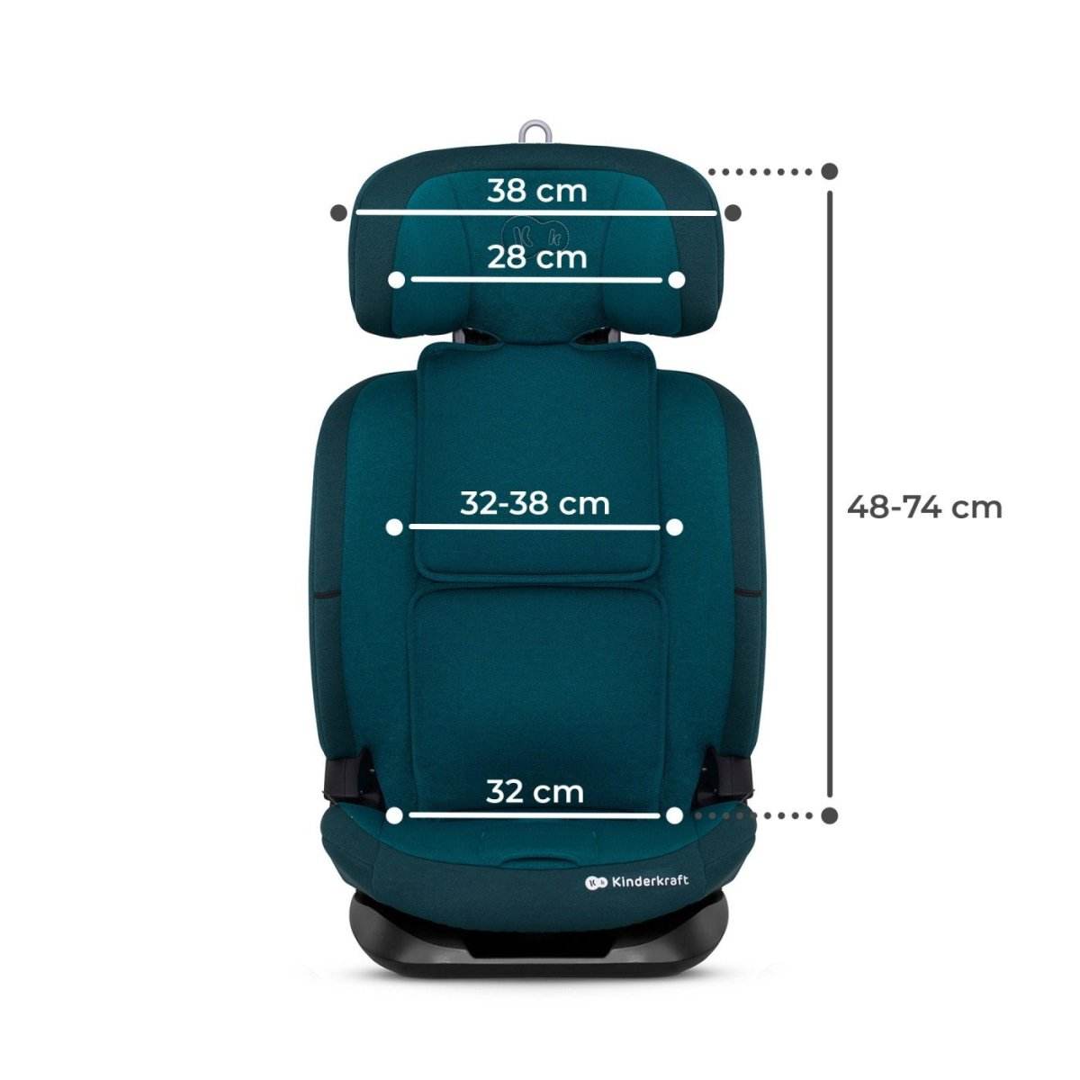 SCAUN AUTO I - SIZE, 76 - 150 CM, KINDERKRAFT ONETO 3, ISOFIX, HARBOR BLUE Atelieru' lui Mesterica | Jucarii, haine si incaltaminte pentru copii