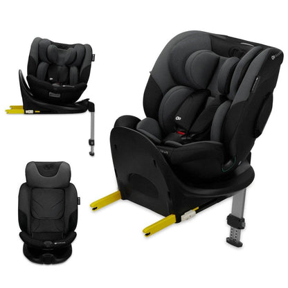 SCAUN AUTO KINDERKRAFT I-FIX, I-SIZE 40-150 CM, GRAPHITE BLACK - Atelieru' lui Mesterica