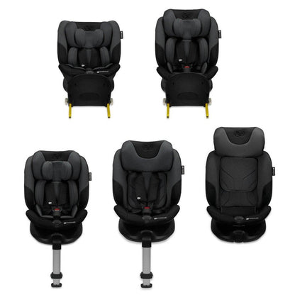 SCAUN AUTO KINDERKRAFT I-FIX, I-SIZE 40-150 CM, GRAPHITE BLACK - Atelieru' lui Mesterica