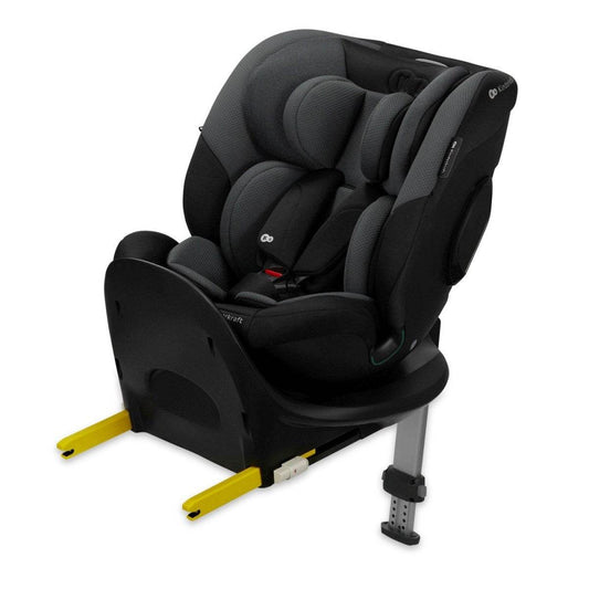 SCAUN AUTO KINDERKRAFT I-FIX, I-SIZE 40-150 CM, GRAPHITE BLACK - Atelieru' lui Mesterica