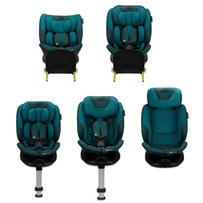SCAUN AUTO KINDERKRAFT I-FIX, I-SIZE 40-150 CM, HARBOR BLUE - Atelieru' lui Mesterica