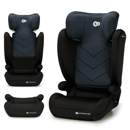 SCAUN AUTO KINDERKRAFT I-SPARK, I-SIZE 100-150 CM, BLACK - Atelieru' lui Mesterica