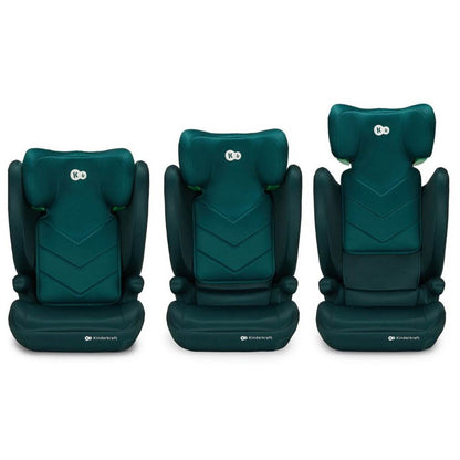SCAUN AUTO KINDERKRAFT I - SPARK, I - SIZE 100 - 150 CM, GREEN Atelieru' lui Mesterica | Jucarii, haine si incaltaminte pentru copii