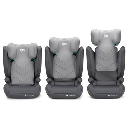 SCAUN AUTO KINDERKRAFT I - SPARK, I - SIZE 100 - 150 CM, GREY Atelieru' lui Mesterica | Jucarii, haine si incaltaminte pentru copii