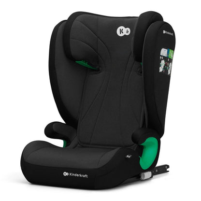 SCAUN AUTO KINDERKRAFT JUNIOR FIX2, I - SIZE 100 - 150 cm, GRAPHITE BLACK Atelieru' lui Mesterica | Jucarii, haine si incaltaminte pentru copii