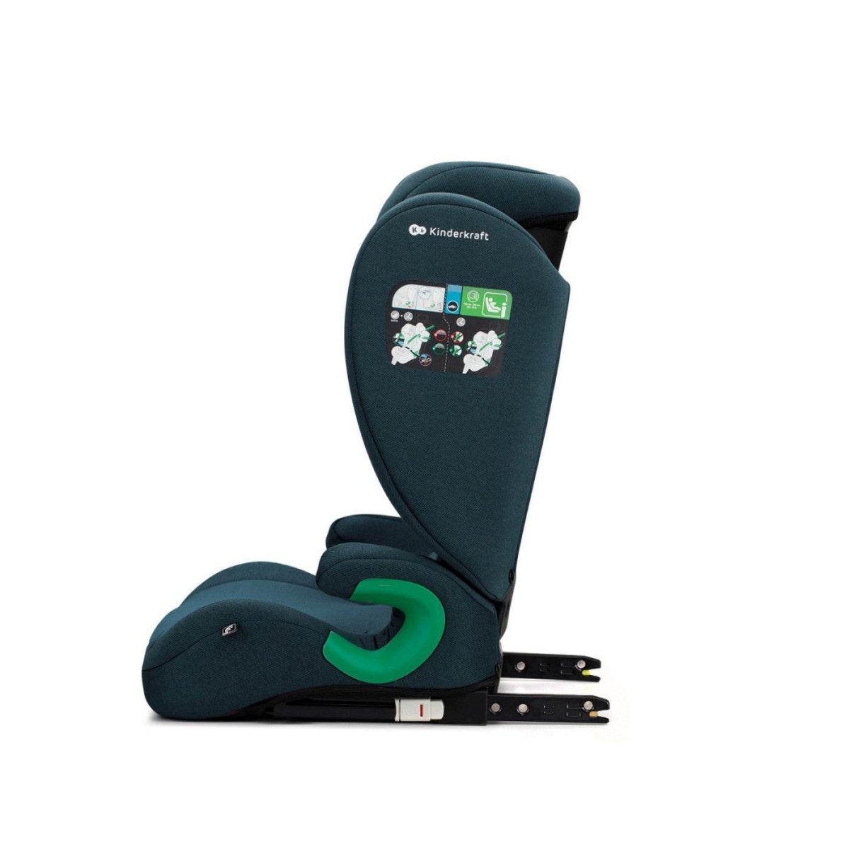 SCAUN AUTO KINDERKRAFT JUNIOR FIX2, I - SIZE 100 - 150 CM, HARBOR BLUE Atelieru' lui Mesterica | Jucarii, haine si incaltaminte pentru copii