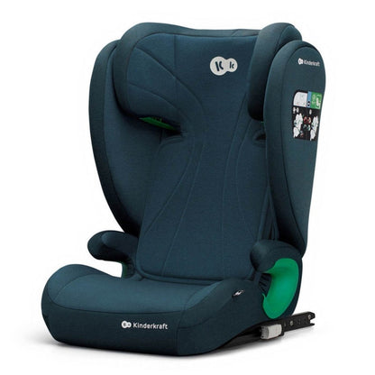 SCAUN AUTO KINDERKRAFT JUNIOR FIX2, I - SIZE 100 - 150 CM, HARBOR BLUE Atelieru' lui Mesterica | Jucarii, haine si incaltaminte pentru copii