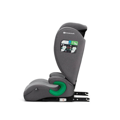 SCAUN AUTO KINDERKRAFT JUNIOR FIX2 I - SIZE, 100 - 150 CM, ROCKET GREY Atelieru' lui Mesterica | Jucarii, haine si incaltaminte pentru copii