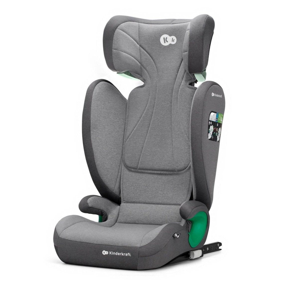 SCAUN AUTO KINDERKRAFT JUNIOR FIX2 I - SIZE, 100 - 150 CM, ROCKET GREY Atelieru' lui Mesterica | Jucarii, haine si incaltaminte pentru copii