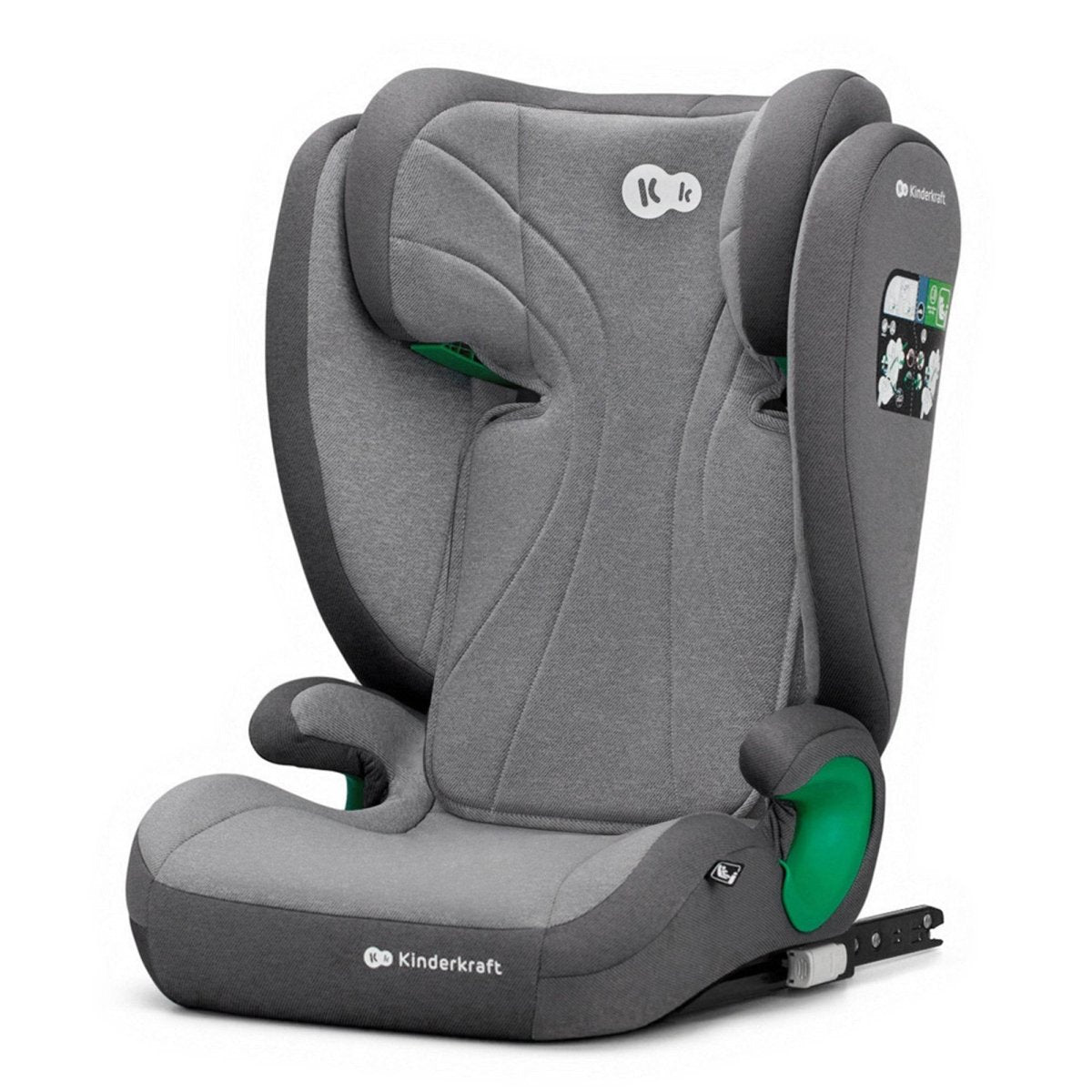 SCAUN AUTO KINDERKRAFT JUNIOR FIX2 I - SIZE, 100 - 150 CM, ROCKET GREY Atelieru' lui Mesterica | Jucarii, haine si incaltaminte pentru copii