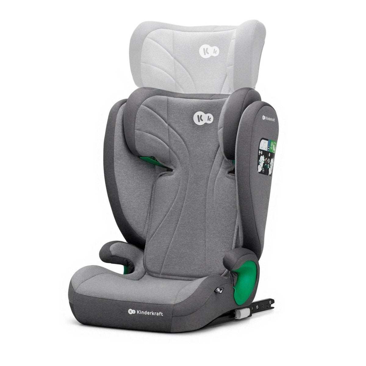 SCAUN AUTO KINDERKRAFT JUNIOR FIX2 I - SIZE, 100 - 150 CM, ROCKET GREY Atelieru' lui Mesterica | Jucarii, haine si incaltaminte pentru copii