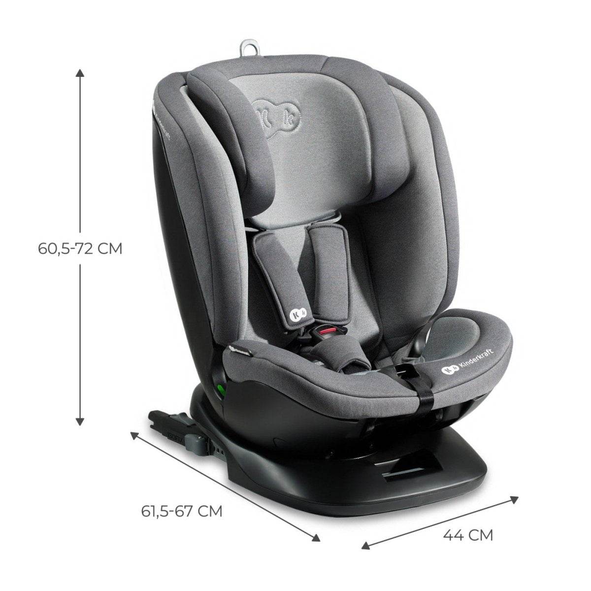 SCAUN AUTO KINDERKRAFT XPEDITION 2 I - SIZE 40 - 150 CM, GREY Atelieru' lui Mesterica | Jucarii, haine si incaltaminte pentru copii