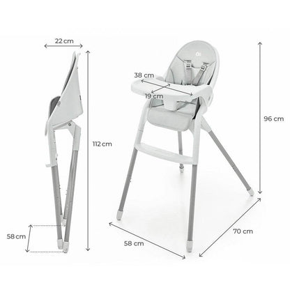 SCAUN DE MASA KINDERKRAFT DINNLY, GREY - Atelieru' lui Mesterica