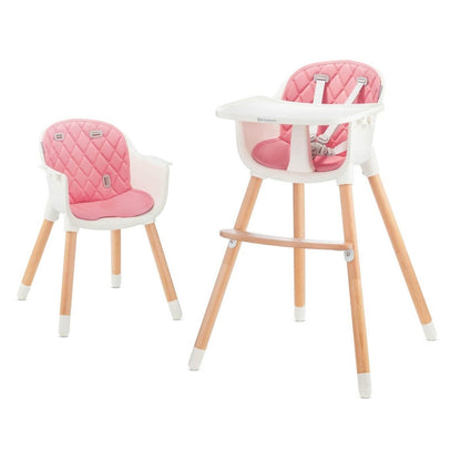 SCAUN DE MASA KINDERKRAFT SIENNA, 2 IN 1, PINK Atelieru' lui Mesterica | Jucarii, haine si incaltaminte pentru copii