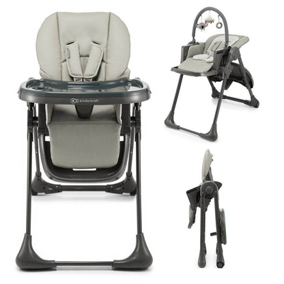 SCAUN DE MASA KINDERKRAFT TUMMIE, PLIABIL, GREY - Atelieru' lui Mesterica