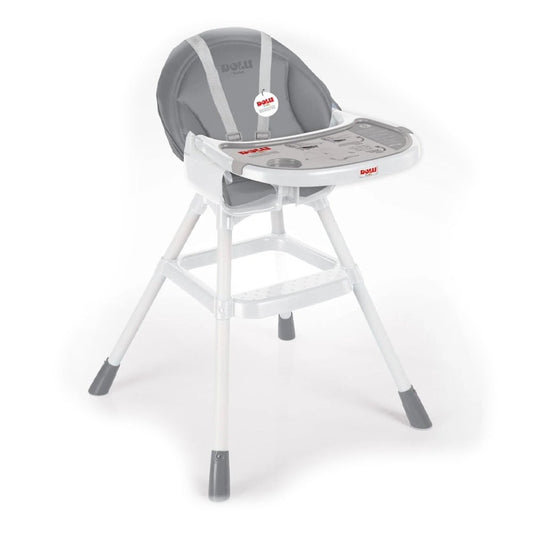 Scaunel cu masuta pentru bebe, alb/gri, 90x70x60 cm - Dolu Atelieru' lui Mesterica | Jucarii, haine si incaltaminte pentru copii