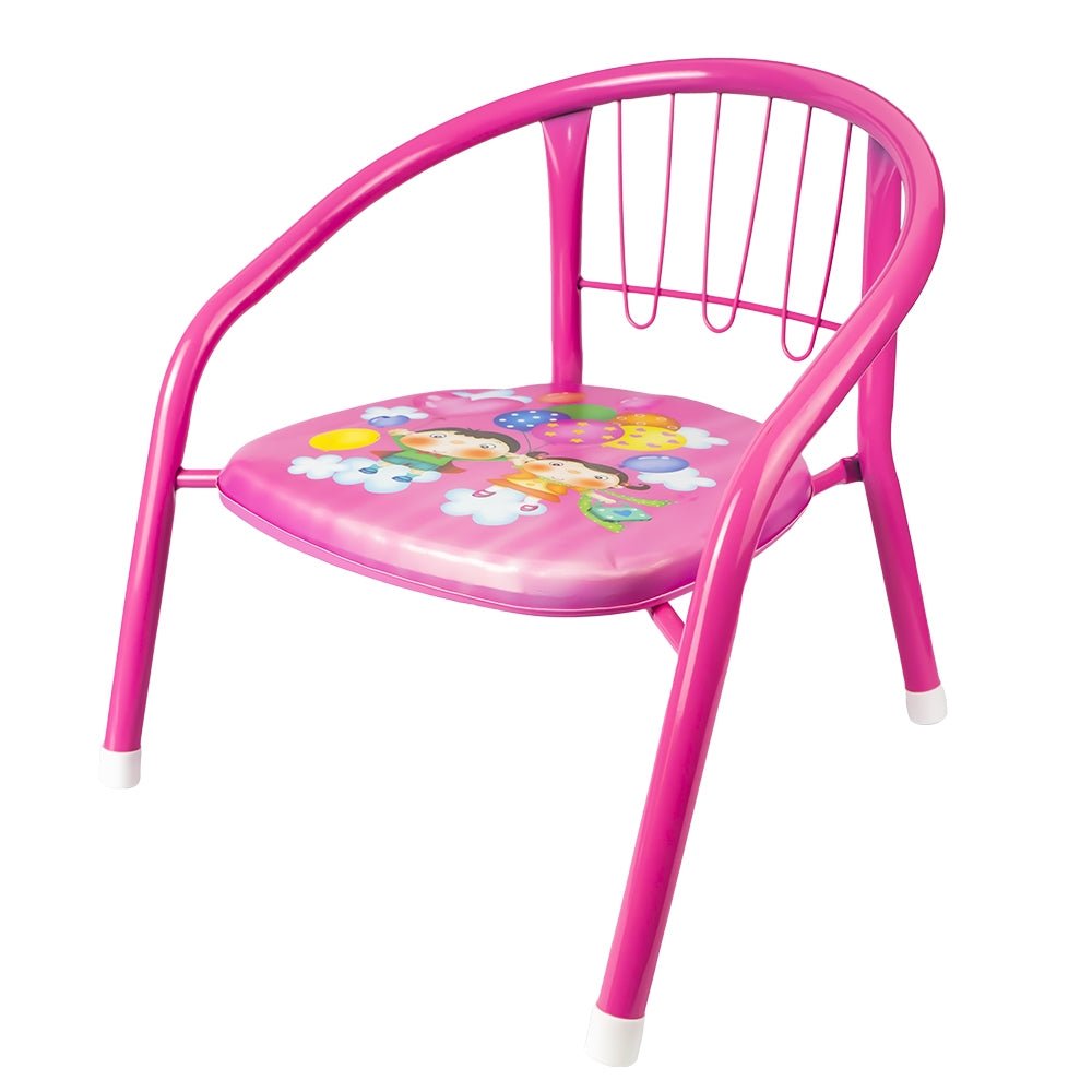 Scaunel din metal pentru copii, 35x25 cm Atelieru' lui Mesterica | Jucarii, haine si incaltaminte pentru copii