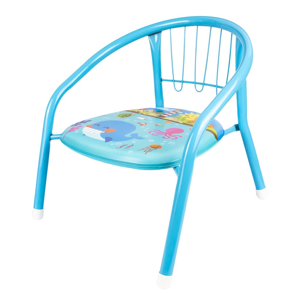 Scaunel din metal pentru copii, 35x25 cm Atelieru' lui Mesterica | Jucarii, haine si incaltaminte pentru copii