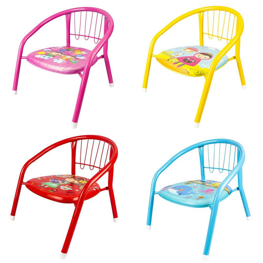 Scaunel din metal pentru copii, 35x25 cm Atelieru' lui Mesterica | Jucarii, haine si incaltaminte pentru copii