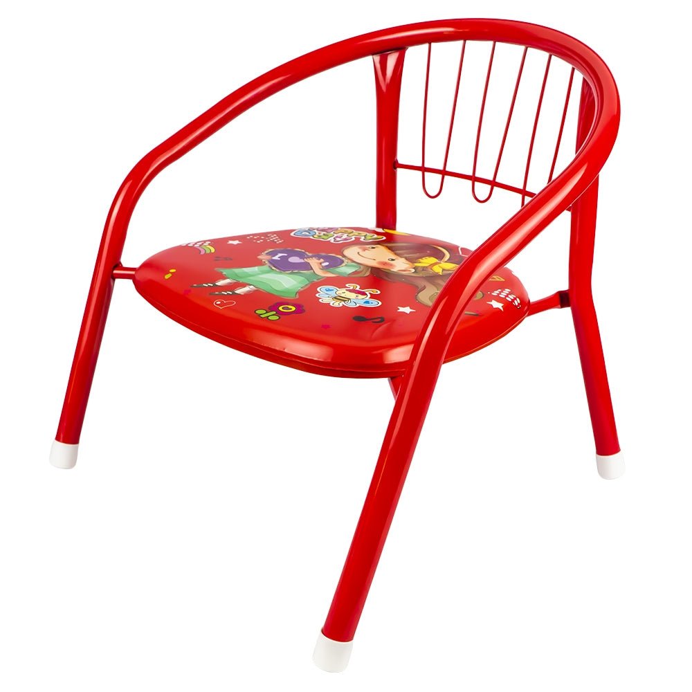 Scaunel din metal pentru copii, 35x25 cm Atelieru' lui Mesterica | Jucarii, haine si incaltaminte pentru copii
