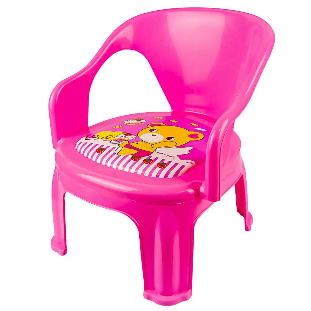 Scaunel din plastic, 38x32 cm Atelieru' lui Mesterica | Jucarii, haine si incaltaminte pentru copii