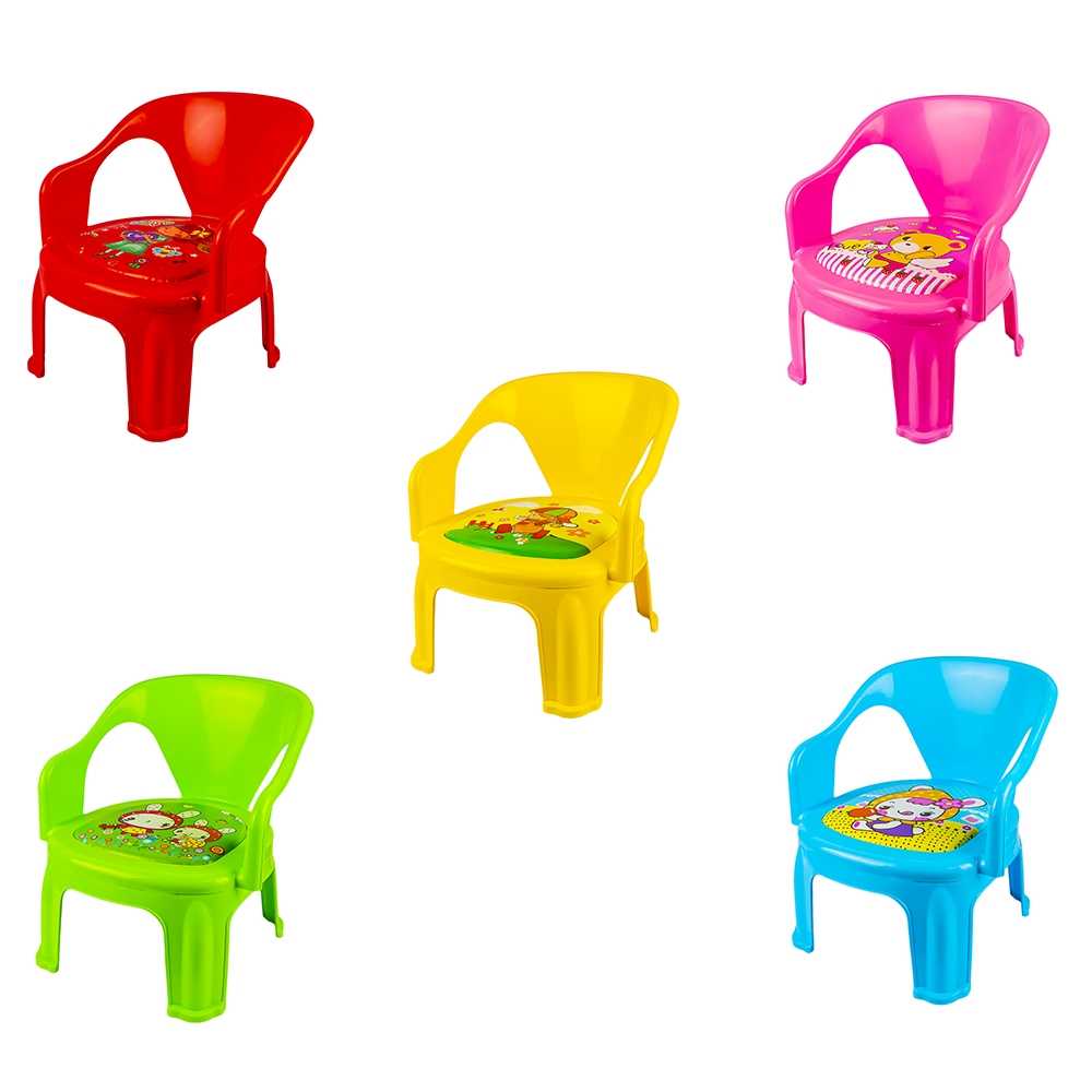 Scaunel din plastic, 38x32 cm Atelieru' lui Mesterica | Jucarii, haine si incaltaminte pentru copii