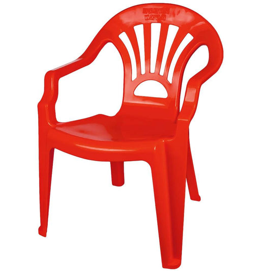 Scaunel din plastic, rosu, 40x35x54.5 cm - ROBENTOYS - Atelieru' lui Mesterica