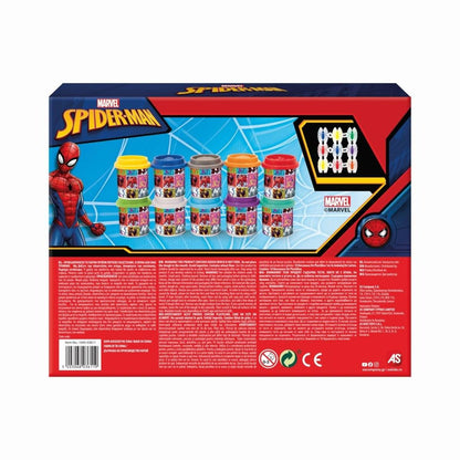SET 10 BORCANASE DE PLASTILINA SPIDERMAN IN AMBALAJ DE CARTON - Atelieru' lui Mesterica