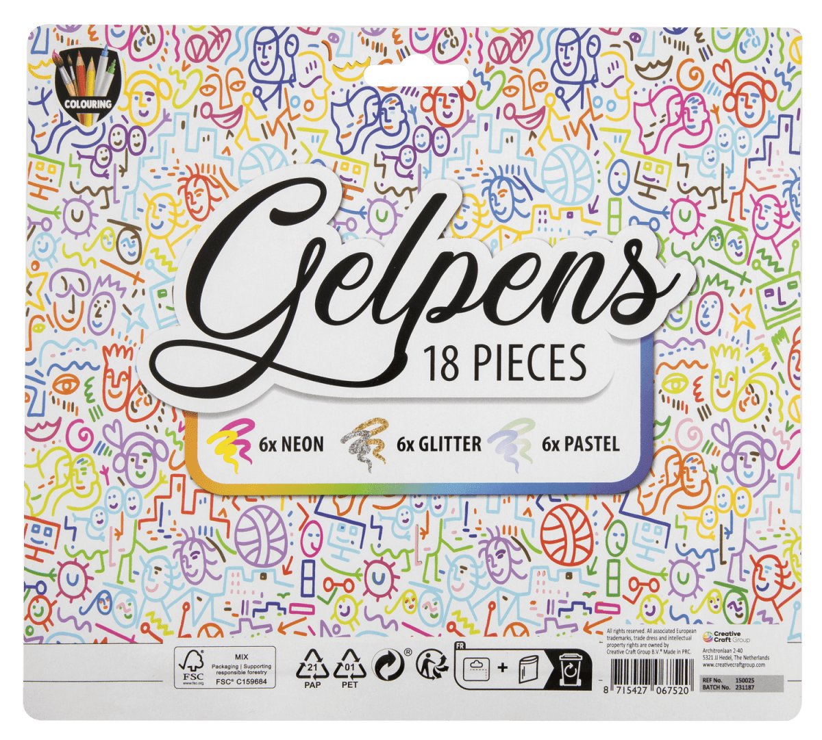 Set 18 pixuri cu gel Atelieru' lui Mesterica | Jucarii, haine si incaltaminte pentru copii