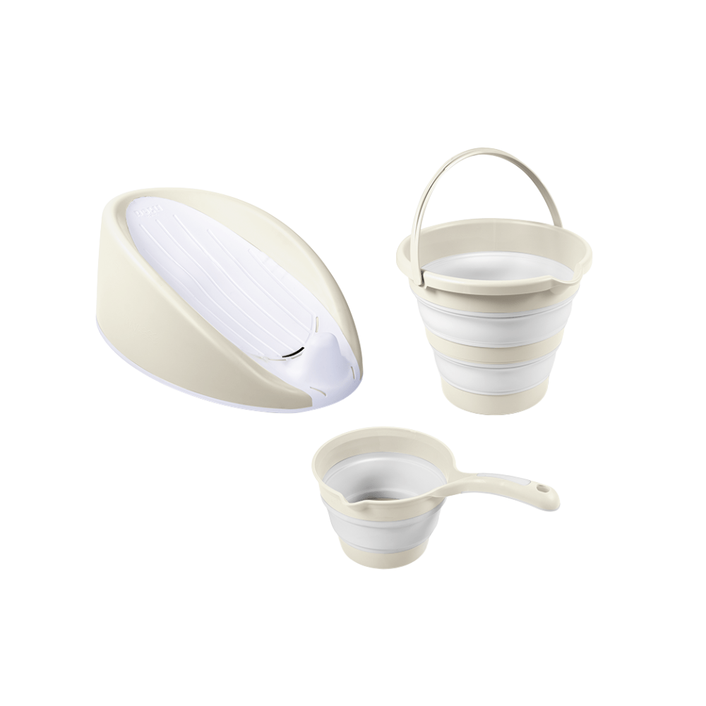 Set 3 in 1 cu suport anatomic pentru cadita - Bej Atelieru' lui Mesterica | Jucarii, haine si incaltaminte pentru copii