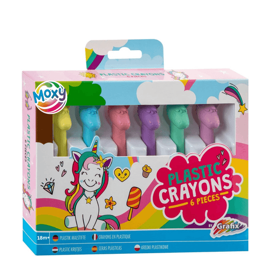 Set 6 creioane de plastic - Unicorni Atelieru' lui Mesterica | Jucarii, haine si incaltaminte pentru copii