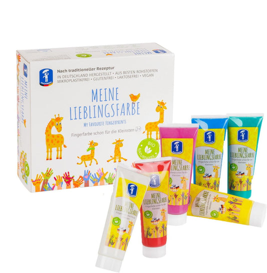 Set 6 tuburi vopsea pictura cu degetele - Basic Atelieru' lui Mesterica | Jucarii, haine si incaltaminte pentru copii
