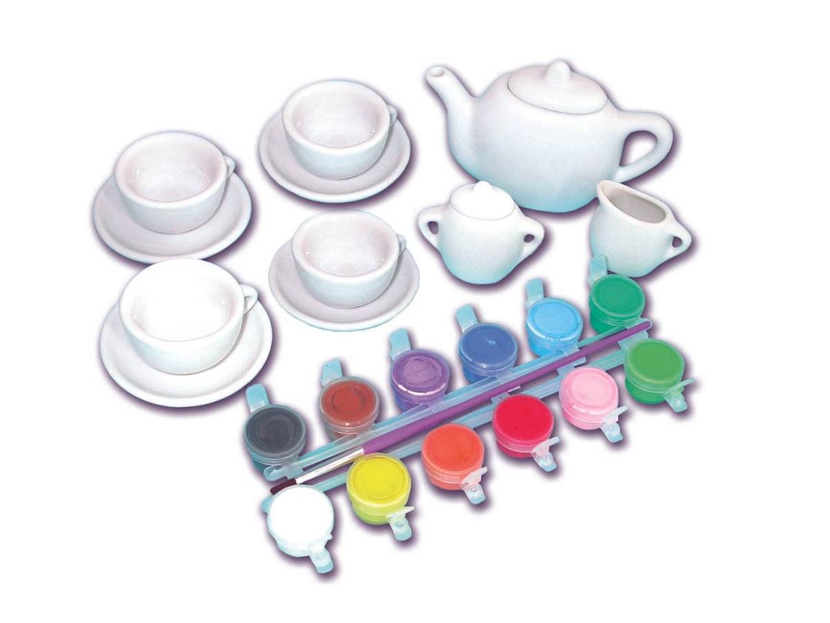 Set ceramica: Picteaza un set de ceai - Atelieru' lui Mesterica