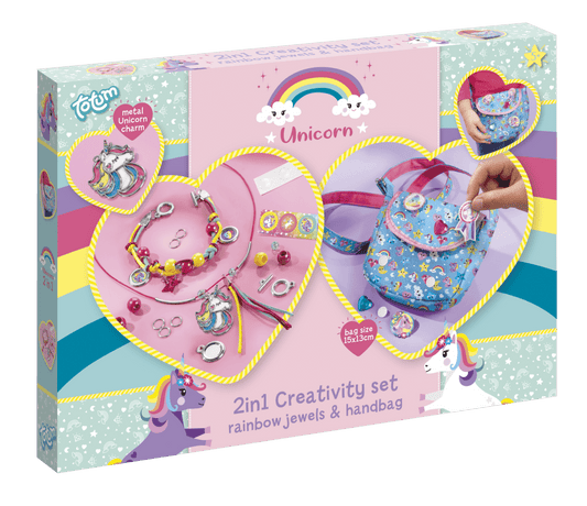 Set creativ 2 in 1 - Bijuterii & gentuta unicorni Atelieru' lui Mesterica | Jucarii, haine si incaltaminte pentru copii