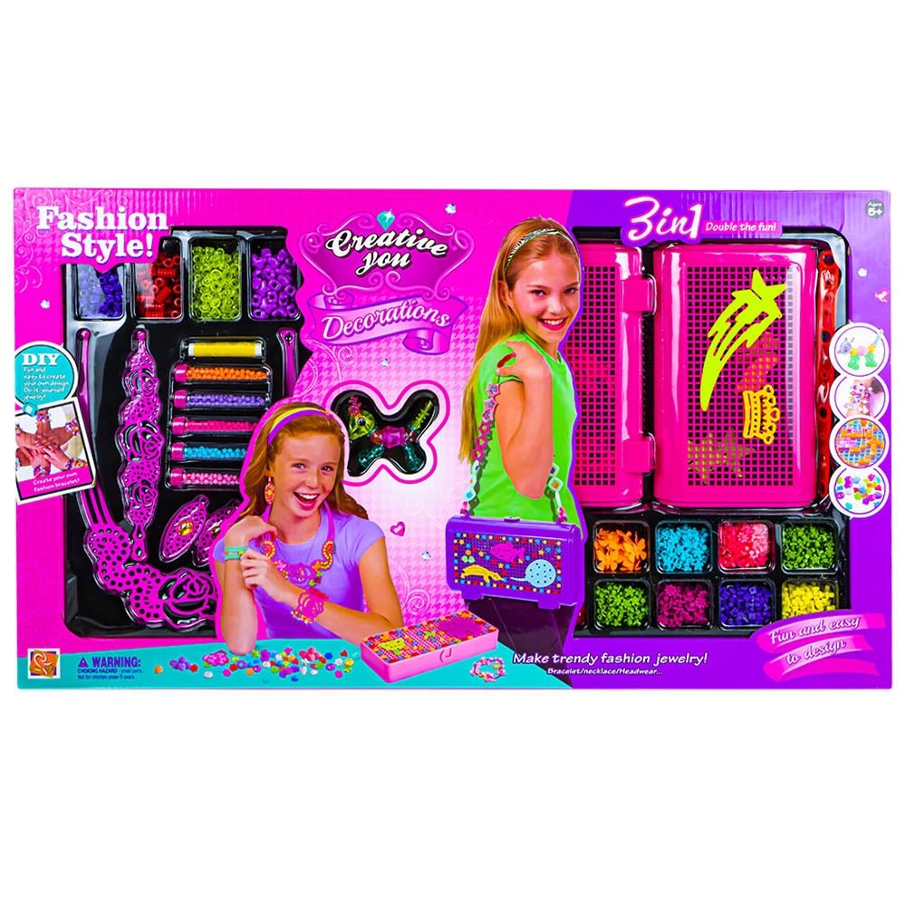 Set creativ, 3in1 - Gentuta, bratari, colier Atelieru' lui Mesterica | Jucarii, haine si incaltaminte pentru copii