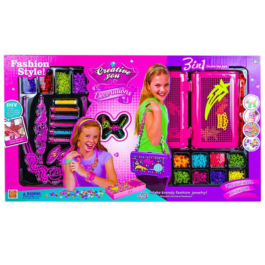 Set creativ, 3in1 - Gentuta, bratari, colier Atelieru' lui Mesterica | Jucarii, haine si incaltaminte pentru copii