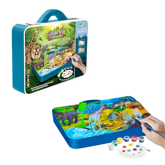 Set creativ pictura, Animale salbatice Atelieru' lui Mesterica | Jucarii, haine si incaltaminte pentru copii
