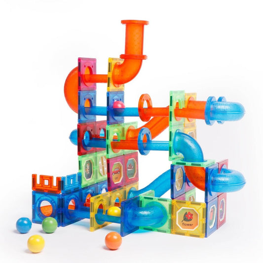 Set de constructie magnetic - Marble Run (171 piese) - Atelieru' lui Mesterica