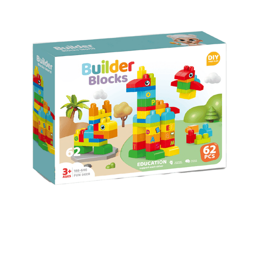 Set de constructie STEAM - Animalute (62 piese) Atelieru' lui Mesterica | Jucarii, haine si incaltaminte pentru copii