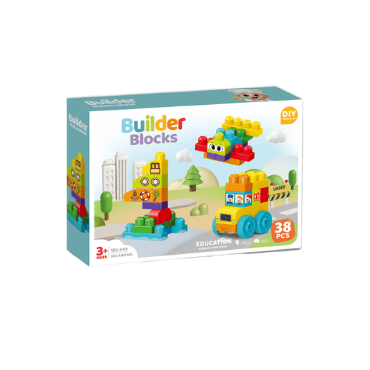 Set de constructie STEAM - Vehicule (38 piese) Atelieru' lui Mesterica | Jucarii, haine si incaltaminte pentru copii