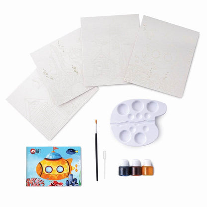 SET DESEN AS ART ACUARELA PEISAJ MARIN - Atelieru' lui Mesterica