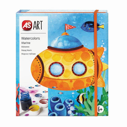 SET DESEN AS ART ACUARELA PEISAJ MARIN - Atelieru' lui Mesterica