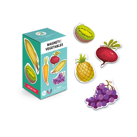 Set magnetic - Invat legume si fructe in lb. engleza - Atelieru' lui Mesterica