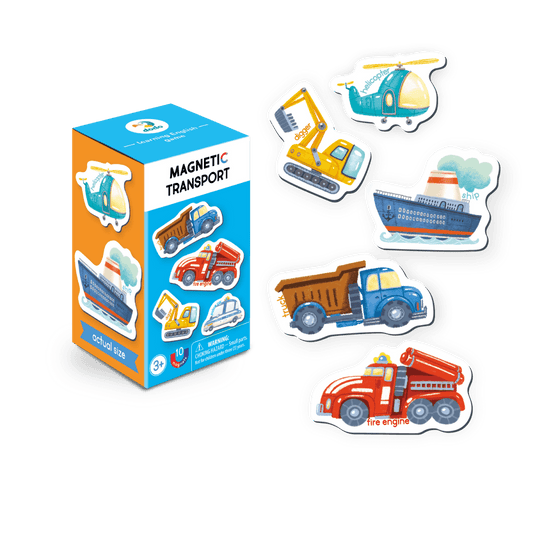 Set magnetic - Invat mijloacele de transport in lb. engleza - Atelieru' lui Mesterica