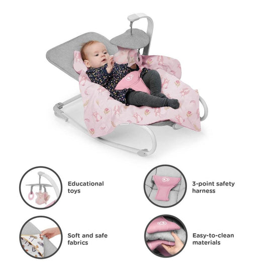 SEZLONG 3 IN 1, KINDERKRAFT FELIO 2, PEONY ROSE - Atelieru' lui Mesterica