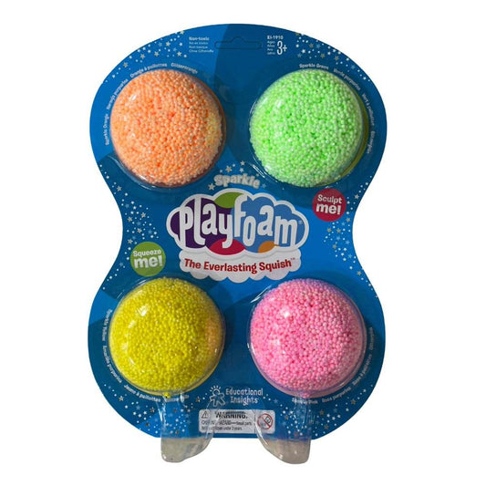 Spuma de modelat cu sclipici Playfoamô - Set 4 culori - Atelieru' lui Mesterica