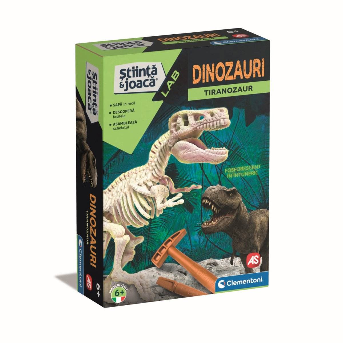 STIINTA SI JOACA DESCOPERA DINOZAURUL T-REX FLUO - Atelieru' lui Mesterica