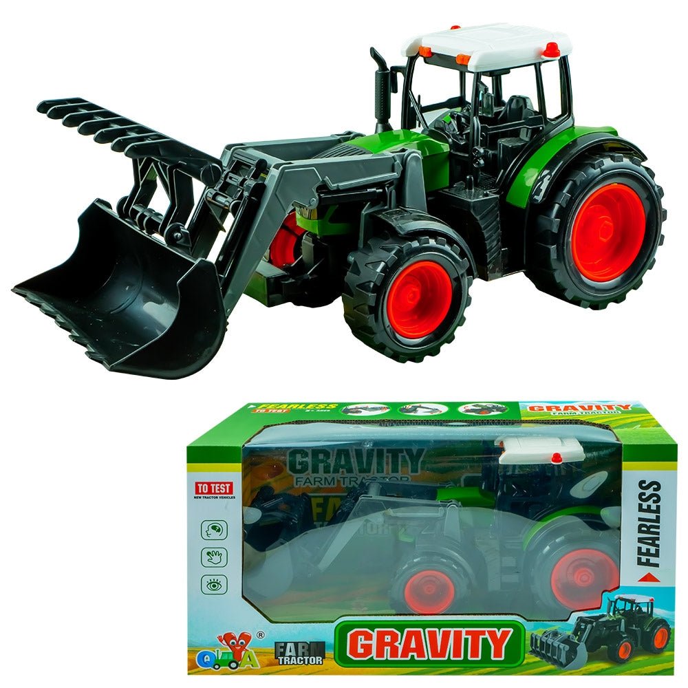 Tractor cu frictiune Atelieru' lui Mesterica | Jucarii, haine si incaltaminte pentru copii