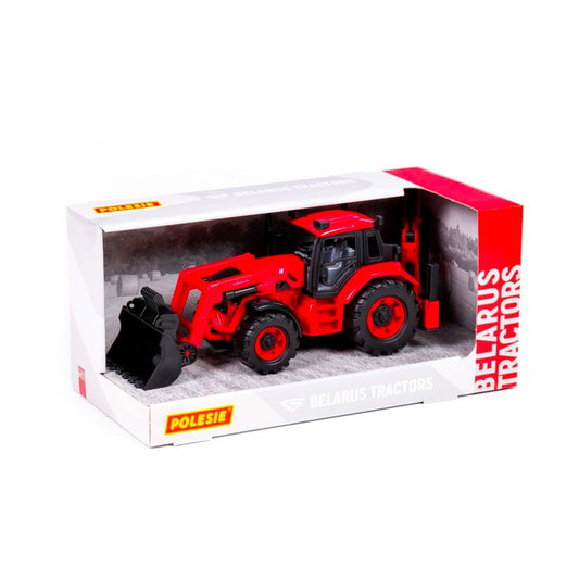 Tractor - excavator cu incarcator, 31x15x14.5 cm, Polesie Atelieru' lui Mesterica | Jucarii, haine si incaltaminte pentru copii